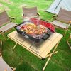 Portable Charcoal Grill with Lid – Folding Tabletop BBQ Smoker for Camping, Picnics & Beach Cooking