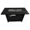 25'' H x 42'' W Steel Propane Outdoor Fire Pit Table with Lid