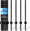 6-Piece 4FT Heavy-Duty U-Shaped Garden Fence Post Set – No-Dig Metal Posts for Wire Mesh Fencing, Black