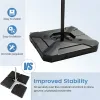 2-Piece Fillable Cantilever Umbrella Base – Heavy Duty 274lb Weighted HDPE Stand