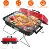 Portable Charcoal Grill with Lid – Folding Tabletop BBQ Smoker for Camping, Picnics & Beach Cooking