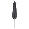 7.5FT Round Outdoor Patio Umbrella with Tilt Adjustment & Crank Lift – Waterproof UV-Protected Polyester Canopy, Khaki