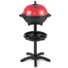 Red 1200W Electric BBQ Grill 2-in-1 – Double-Zone Cooking Grill