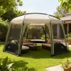 6-8 Person Screen House Tent with Mesh Walls – UV Sun Shelter Canopy