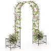 Multifunctional Outdoor Trellis Planter 80x20x86 – Garden Climbing Support