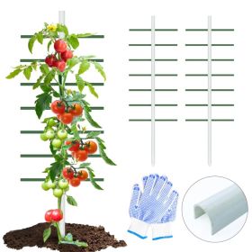 4FT*1.64FT 2PC This White U-shaped Tube Climbing Trellis Is Simple And Stylish, Offering Stable Support And Creating An Elegant Green Space.