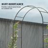 8FT Steel Garden Arch Arbor Trellis – Heavy-Duty Wedding Arch Stand for Climbing Plants & Outdoor Décor