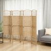 8 Panel Folding Room Divider Privacy Screen – Freestanding Privacy Screen