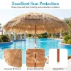 6ft Thatched Tiki Patio Umbrella 2 Pack – Tropical Tilt Umbrellas