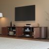 70 Inch Modern TV Stand for TVs Up to 80 Inches – Media Console with Storage