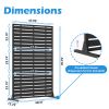 Outdoor Privacy Screen with Metal Frame – Decorative Patio Divider