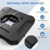 2-Piece Fillable Cantilever Umbrella Base – Heavy Duty 274lb Weighted HDPE Stand