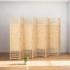 8 Panel Folding Room Divider Privacy Screen – Freestanding Privacy Screen