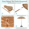 6ft Thatched Tiki Patio Umbrella 2 Pack – Tropical Tilt Umbrellas