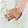 2Pcs Or 1Pcs Bamboo Memory Foam Pillow Hypoallergenic Bed Pillow For Head Neck Rest Sleeping Shredded Pillow Washable Cover Queen Size Pillow