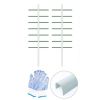 1.64FT x 4FT White U-Shaped Garden Trellis – Climbing Plant Support for Flowers, Vegetables, Balcony & Garden