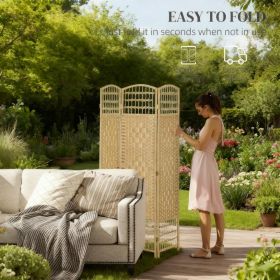 8 Panel Folding Room Divider Privacy Screen – Freestanding Privacy Screen