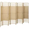 8 Panel Folding Room Divider Privacy Screen – Freestanding Privacy Screen