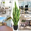 35.5-Inch Artificial Snake Plant – Realistic Faux Indoor & Outdoor Decorative Plant for Home, Office & Patio Décor