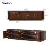 70 Inch Modern TV Stand for TVs Up to 80 Inches – Media Console with Storage