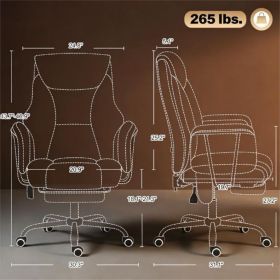 Massage chair, office chair, high back chair, computer chair, black