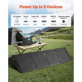 Portable Power Station with 200W Solar Panel