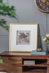 23.6x23.6" Remi Agate Shadow Box Wall Art