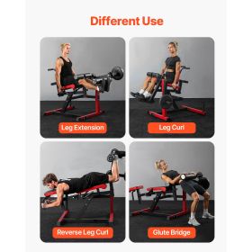 Leg Extension and Curl Machine, Seated Leg Rotary Extension for Thigh