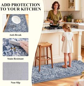 Boho Kitchen Rugs Sets 3 Piece with Runner Floral Kitchen Floor Mat Carpet Farmhouse Kitchen Rugs and Mats Non Skid Washable Runner Rug for Kitchen Fl