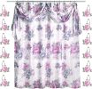 12pc  Bathroom Shower Curtain Sets Shower Curtain & 12 Shower Bathroom Hooks Modern Classic Luxury Contemporary Decor Floral Shower Curtain Stylish Ba
