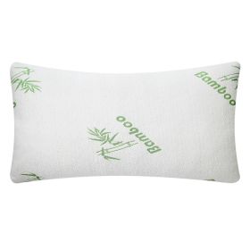 2Pcs Or 1Pcs Bamboo Memory Foam Pillow Hypoallergenic Bed Pillow For Head Neck Rest Sleeping Shredded Pillow Washable Cover Queen Size Pillow