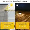 12/6 Solar fence lights, solar platform lights