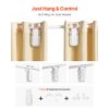 Automatic Curtain Opener, 2 Pack, APP and Remote Control, Hub Included, Electric Smart Curtain Opener Compatible with Alexa and Google Home