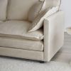 3 Piece Sofa Set Oversized Sofa Comfy Sofa Couch, 2 Pieces of 2 Seater and 1 Piece of 3 Seater Sofa for Living Room, Deep Seat Sofa Beige Chenille