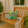 Virginia American Dogwood in Watercolor Throw Pillow Machine Washable, Indoor Outdoor Decorative Pillow for Couch, Bed or Patio, 14Hx14W
