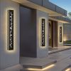 2 Pack 40n LED Outdoor Wall Lights Black Outside Garage Lights Porch Light