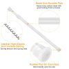 90cm Tension Curtain Rod Spring Load Adjustable Curtain Pole Heavy-Duty Steel for Bathroom Wardrobe Kitchen Balcony
