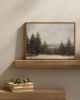 Framed Canvas Wall Art Winter Christmas Decor Living Room Pine Tree Forest Decor Nature Landscape Decoration for Bedroom Bathroom Rustic Xmas Holiday