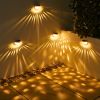 2pcs 6 LEDs Solar Light Courtyard Decoration Outdoor Lighting