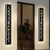 2 Pack 40n LED Outdoor Wall Lights Black Outside Garage Lights Porch Light