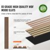 Wood Slat Acoustic Panels, 7.9 x 94.5 inch, MDF Accent Wooden Wall Panels for Modern Interior Wall