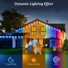 101FT Length Permanent Outdoor Lights With 72Pcs RGB Beads
