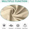 Beige Toile Outdoor Thermal Blackout Curtain - 50 in. W x 120 in. L