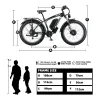 Electric Bike KETELES 48V 23AH Dual Motor 1000W*2 26"*4.0 MTB