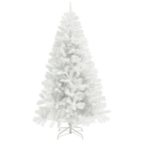 9ft Unlit Artificial White Christmas Tree, Holiday Décor with 2132 Branch Tips, Auto Open and Steel Base (Option: White-1200x330x360 mm)