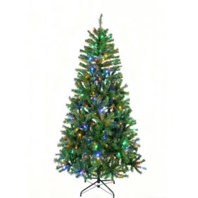 Artificial Christmas Tree, Colorful Lights, Green (Option: 4.5FT)